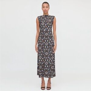 NWT Hill House Sloane Dress Chocolate Swedish Floral XXL